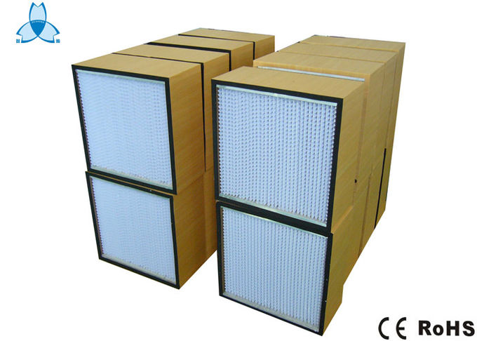 Luftfilter-Holzrahmen des Reinraum-HEPA mit Papierfolien-Trennzeichen 610x610x150mm 0