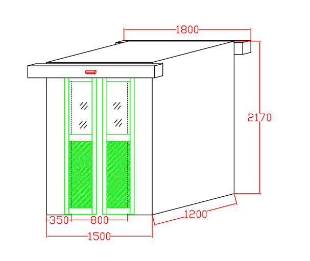 Automatische Tür-Reinraum-Luft-Dusche 4
