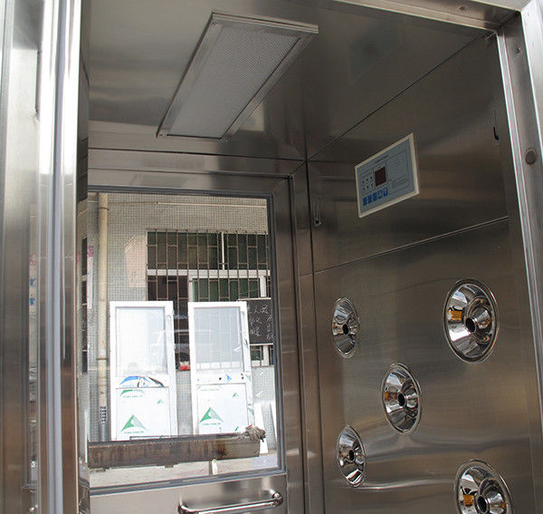 Volle automatische Luft-Dusche des Cleanroom-SUS304 für 4 Personen mit dem drei Seiten-Schlag 0
