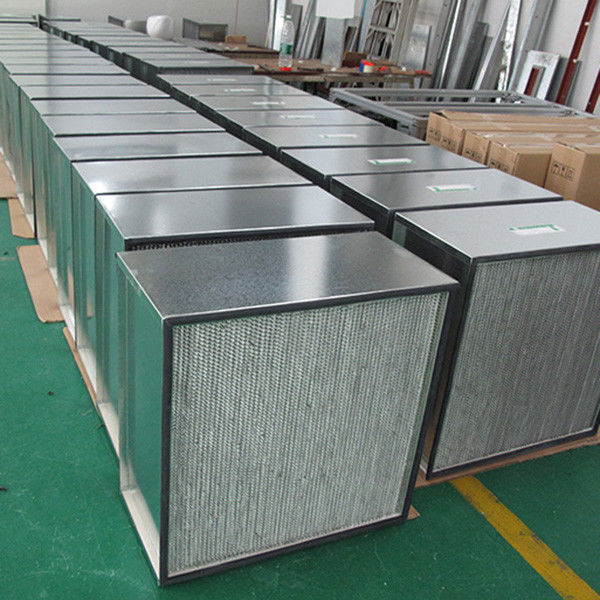 Galvanisierter Luftfilter der Rahmen-hohen Kapazitäts-HEPA mit Aluminiumklasse des trennzeichen-H13 1
