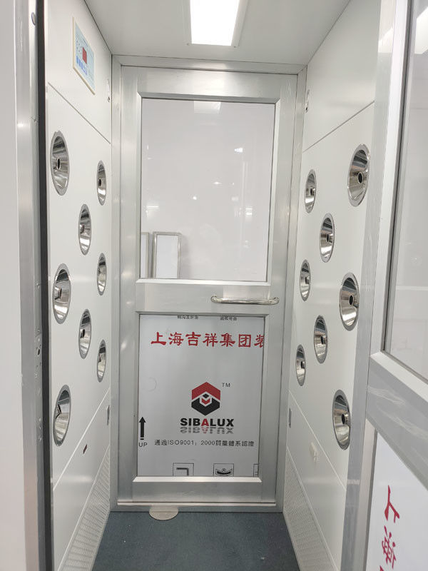 Einzelne Person Cleanroom-Luft-Dusche mit Aluminiumpendeltüren 2