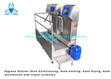 Hygiene-Station, einzige Reinigung des Schuh-SS304/Handwaschmaschine/-Händedesinfektion für Nahrungsmittelfabrik