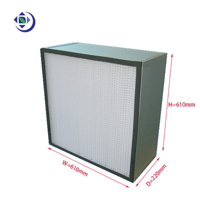 kaufen Filter der hohen Leistungsfähigkeits-H13 Hepa, Hepa-Filter-tiefes gefaltetes Trennzeichen 610x610x220mm online manufacture