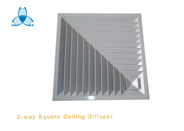 kaufen 2 Quadrat-Luftverteiler-Aluminiumlegierungs-Material der Weisen-RAL9016 für HVAC-System online manufacture