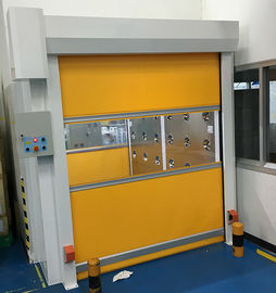 kaufen W1800mm-Fracht-Luft-Duschtunnel mit schnelle Geschwindigkeits-Fensterladen-Türen für für Gabelstapler, Pulver beschichtete Stahlmaterial online manufacture