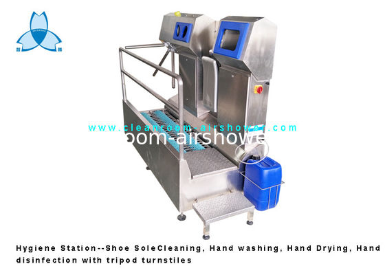 kaufen Hygienestation SS304 Schuhsohlenreinigung / Handwascher / Handdesinfektion Online-Herstellung