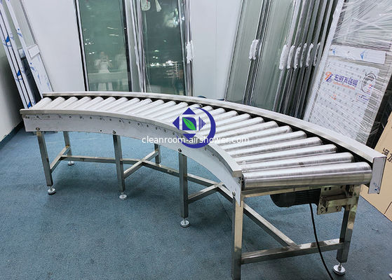 kaufen Gebogener Förderer des PLC-Steueredelstahl-304 für Durchlauf-Materialien online manufacture