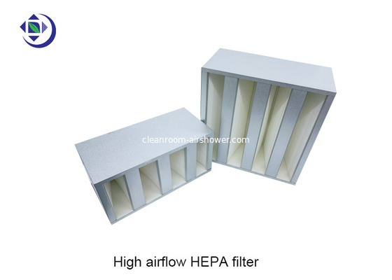 kaufen Hoher Filter Aiflow H13 H14 4V Vertrags-HEPA mit galvanisiertem Rahmen online manufacture