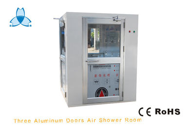 Weiße Reinraum-Luft-Duschen für drei Personen, W1700xD1500xH2100mm