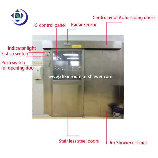 Laborausrüstungs-Edelstahl-Dusche, Reinraum-Luft-Dusche der Klassen-100 portierbare 0