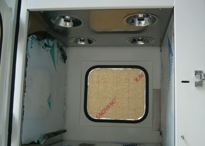 Medizinischer Luft-Duschdurchlauf-Kasten mit elektrischer Verriegelung, Edelstahl 304 nach innen, mit Gebläse 0