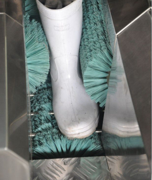 Automatische Stiefel-Waschmaschine des Edelstahl-304 und Schuh-Reiniger für Nahrungsmittelfabrik 0