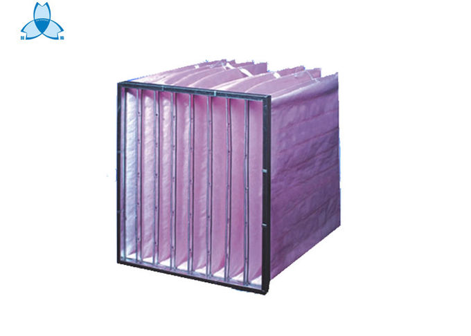 Rosa Aluminiumlegierungs-Rahmen des Luftfilter-F7, 6 Taschen-Luft-Lenker-Filter 0