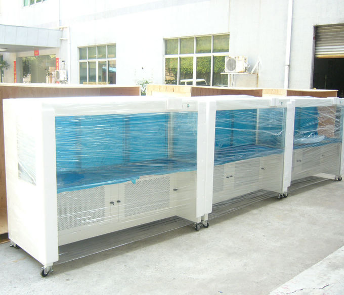 Pulver-überzogene horizontale blätterige saubere Stahlbank der Klassen-100 für eine Person 0